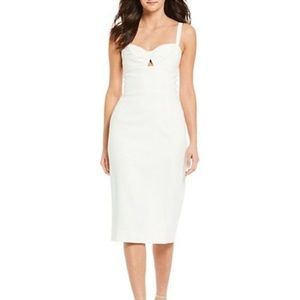 $188 NWT Dress the Population Eve White Midi Dress